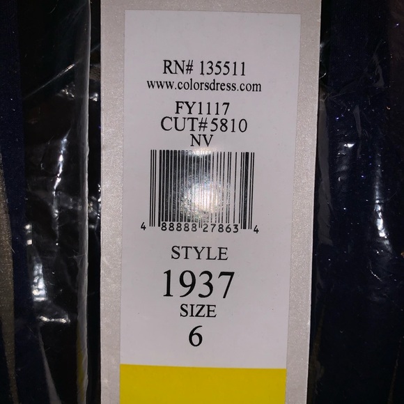 Navy Prom Dress - Picture 4 of 4